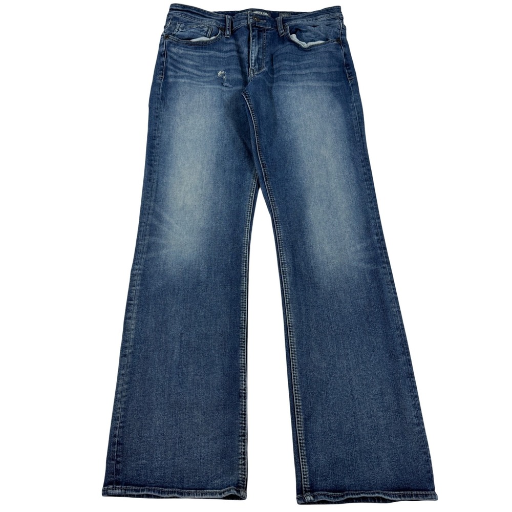 BKE Jake Bootleg Jeans Men's 34R Medium Wash Stretch Denim Faded Preppy Luxury